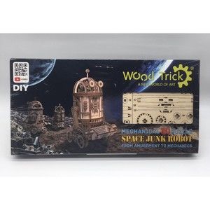 Wood Trick Space Junk Robot 3D Wooden Puzzles for Adults and Kids to Build NEW
